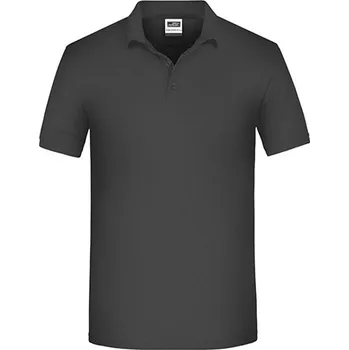 James&Nicholson Pánská polokošile JN874 Dark Grey (Solid) 4XL