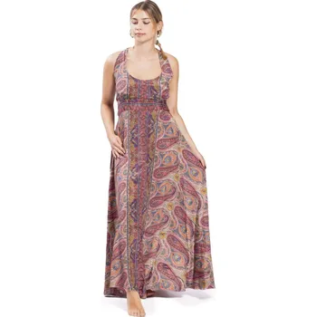 Dámské šaty Dlouhé šaty DARJA béžovo-růžové