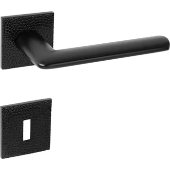 Dveřní kování TI - ELIPTICA - HR 4165 5SQ T1 rozety PZ, klika/klika BS - Černá matná (153)