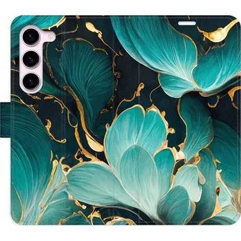 Pouzdro na mobilní telefon iSaprio flip pouzdro Blue Flowers 02 pro Samsung Galaxy S23 5G