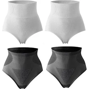 Těhotenská móda Poporodní kalhotky s grafenem a turmalínem pro aktivaci lymfy a krevního oběhu Barva: 2x šedá 2x černá, Velikost: M