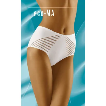 Dámské spodní prádlo Plné dámské kalhotky Wolbar Eco-Ma bílá XL