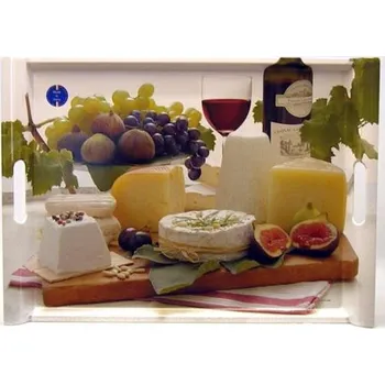 Easy Life, Itálie Plastový tác s dekorem DEGUSTAČNÍ MENU - 52*37cm