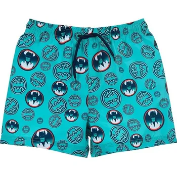 Chlapecké plavky Chlapecké tyrkysové plavecké šortky - Batman Velikost: 128