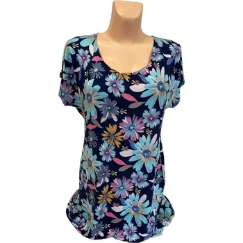 Dámská tunika dámské topy, Barva Modrá, Velikost XXL50, Materiál 96% Viskoza 4% Lycra