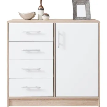 Ložnice SMART sb | komoda SRK2 | 90 cm | sonoma/bílá