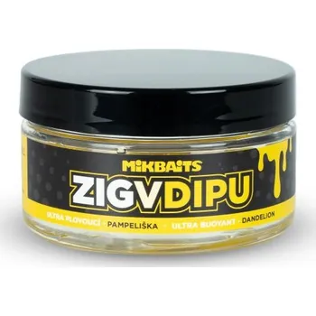 Boilies Mikbaits - Zig ultra plovoucí v dipu - Pampeliška 15mm