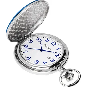 Kapesní hodinky PRIM Pocket Present - B - stříbrné/tmavě modré W04P.13189.B