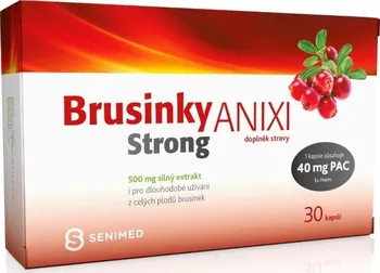 Přírodní produkt Senimed Brusinky Anixi Strong 500 mg 30 cps.