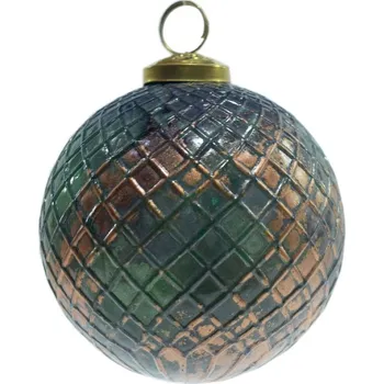 Vánoční ozdoba Vánoční koule Zelená 10*10 cm – 10x10 cm