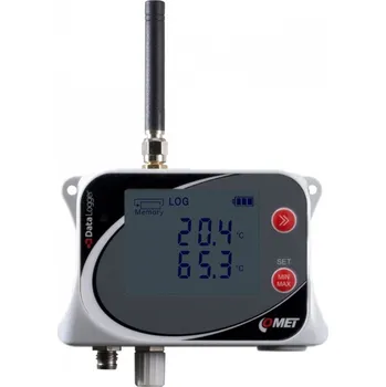 Datalogger teploty Comet U0121M IoT pro 2 externí čidla teploty s možností akreditované kalibrace