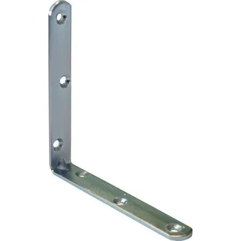 Tesařské kování úhelník s prolisem 120/18/3mm BÍ Zn (10ks)