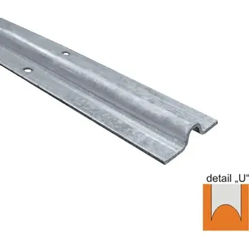 Pohon brány Šína "U" pro posuvné brány vedené po kolejnici 16 mm, délka 6 m (Šína "U" pro posuvné brány)