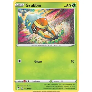 Sběratelská karetní hra Grubbin 016/192 - Rebel Clash Typ karty: Non-Holo