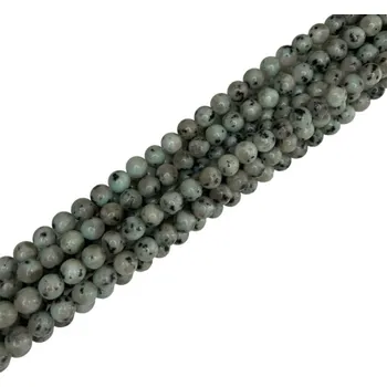 Korálek Achát mentol-žihaný 10mm šňůra