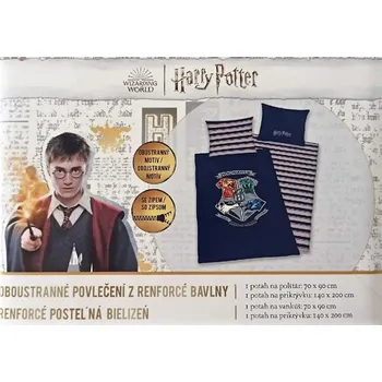 Povlečení Ložní povlečení Renforcé Harry Potter - erb Školy čar a kouzel v Bradavicích