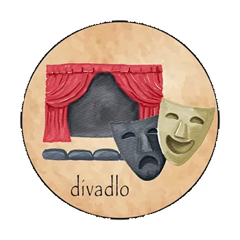 magnetka pro dítě Slon Pamatovák Divadlo