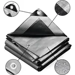 Foxigy Krycí plachta stříbrno - černá 10x20 m 260 g/m2