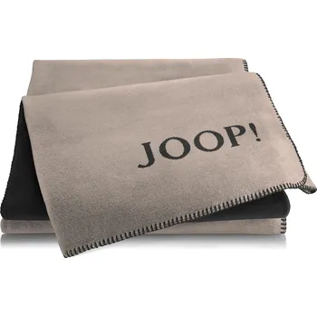 deka Biederlack JOOP! Uni Doubleface Stein-Anthrazit pléd 150 x 200 cm