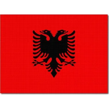 Vlajka Pelisport Albánská vlajka tištěná 60 x 4,5 cm