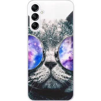 Pouzdro na mobilní telefon Silikonové pouzdro iSaprio - Samsung Galaxy A14 / A14 5G - Galaxy Cat (Odolný silikonový kryt, obal, pouzdro iSaprio - Samsung Galaxy A14 / A14 5G - Galaxy Cat - skvělá ochrana a pružnost, stylový UV potisk, lehkost, tiskne se v České republice)
