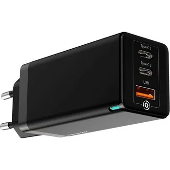 Baseus GaN nabíječka 65W Barva: Černá, Délka: Bez kabelu