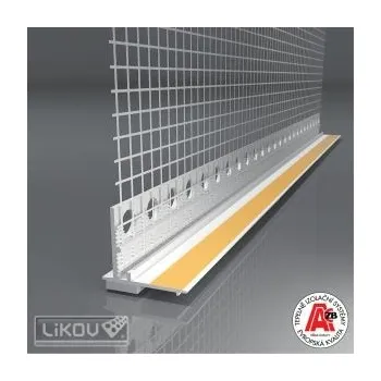 Stavební profil LIKOV LS-US8 lišta okenní začišťovací se sklovláknitou tkaninou 100mm délka 1,6m