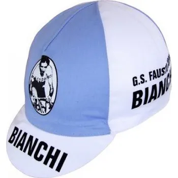 Čepice Cyklistická čepice Profi Retro Bianchi Fausto Coppi