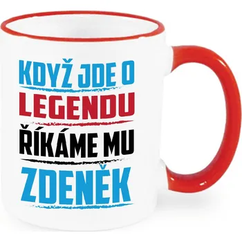 Hrnek - Když jde o legendu, říkáme mu Zdeněk Barva: Červená