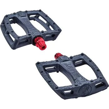 Pedál na kolo COLONY pedál - Fantastic 9/16in BMX Pedals (ČERNÁ ČERVENÁ)