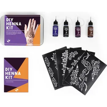 Odstranitelné tetování Gift republic Henna tetování a samolepicí šablony