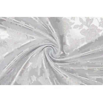 Brokát žakár - Bílý