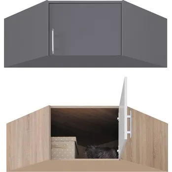 Šatní skříň SMART a | nástavec SRN4 | 95x95 cm | UNI dvířka | antracit