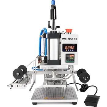 dílenský stroj Automatický pneumatický hotstampingový lis pro horkou ražbu a vypalování s vlastním designem