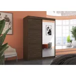 Šatní skříň s posuvnými dveřmi Jordi - 150 cm Barva: Choco