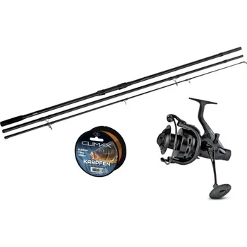 Rybářský naviják ZEBCO Kaprový set 3,6m/3Lbs+naviják BR8000+silon