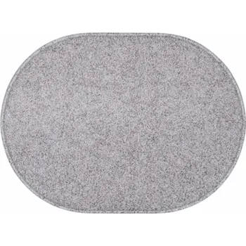 Koberec Kusový koberec Eton šedý ovál, 140x200, šedá, chodba / předsíň, Vopi - 1 rok na vrácení + DOPRAVA ZDARMA k Vám i zpět