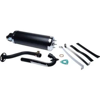 Motor pro motocykl Kompletní výfuk pro ATV Bashan 200 a 250cc černý