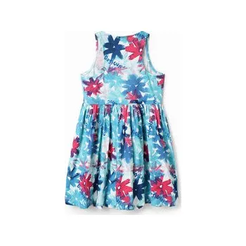 Dámská móda Desigual Každodenní šaty 23SGVK02 Modrá Regular Fit 7_8Y
