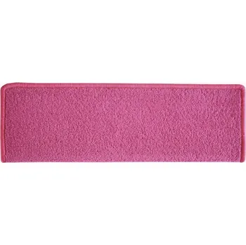 Koberec Vopi Nášlapy na schody Eton růžový obdélník - 24x65 obdélník (rozměr včetně ohybu) - 1 rok na vrácení + DOPRAVA ZDARMA k Vám i zpět