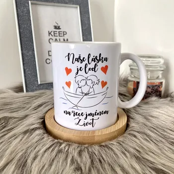 Hrnek Naše láska je loď na řece jménem život - II. jakost 030