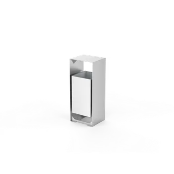 Venkovní odpadkový koš HTI Odpadkový koš K004.00 Materiál konstrukce: ocel, Povrchová úprava: komaxit dle RAL