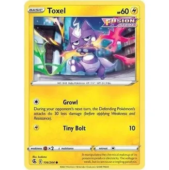Karetní hra Pokémon karta Toxel 106/264 - Fusion Strike