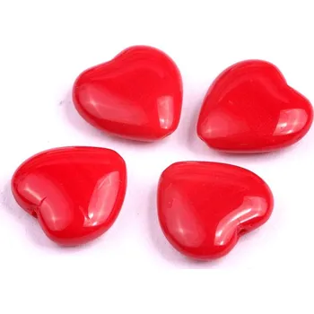 Dětské navlékací korálky Korálky srdíčka č.1317 (15x16mm)