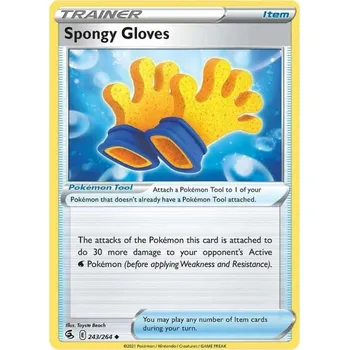 Sběratelská karetní hra Pokémon karta Spongy Gloves 243/264 - Fusion Strike