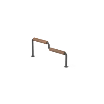 Zahradní lavice HTI Lavička k opření LPS042.01 SLEZSKO Materiál konstrukce: ocel, Povrchová úprava: komaxit dle RAL, Typ použitého obložení: ash