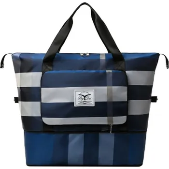 Cestovní taška Sportovní cestovní velkokapacitní taška - Modrá kostka