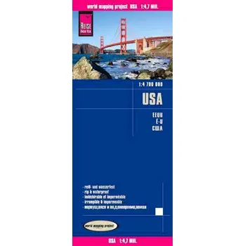 Reise Know-How Verlag mapa USA 1:4,7 mil. voděodolná