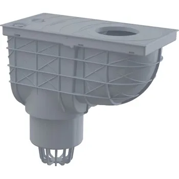 Kanalizační potrubí Univerzální lapač střešních splavenin Alcadrain (Alcaplast) 300 x 155/110 mm přímý, šedá AGV1S