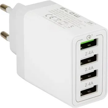 BLOW SÍŤOVÝ ADAPTÉR 230V/USB-A QC 3.0 + 3x USB-A 2.4A 30W